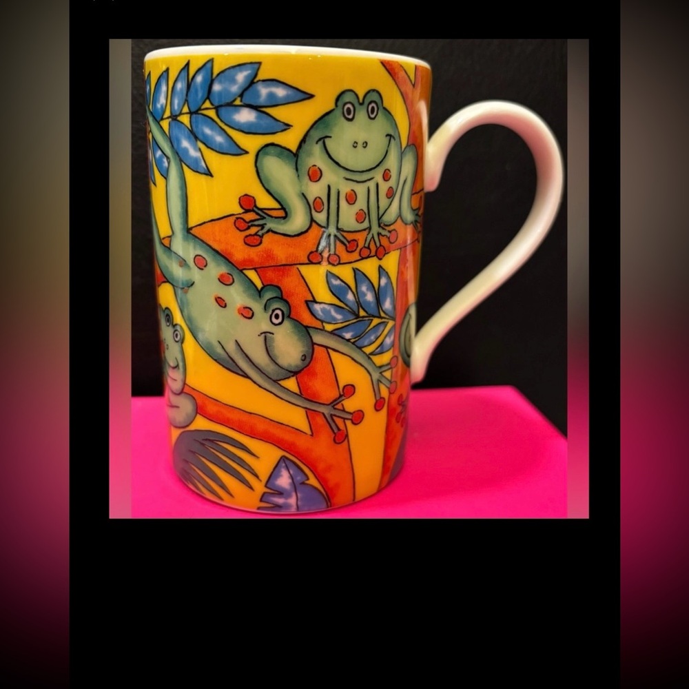 Dunoon Funny Frogs Mug by Jane Brookshaw Made in Scotland Limited Edition #61